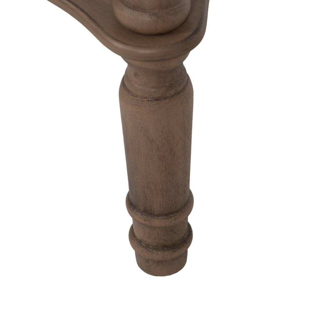 Mesita Auxiliar Pequeña de Madera Marrón 66 cm - Elegante y Funcional con Estante Inferior para Sofá o Cama - Imagen 7