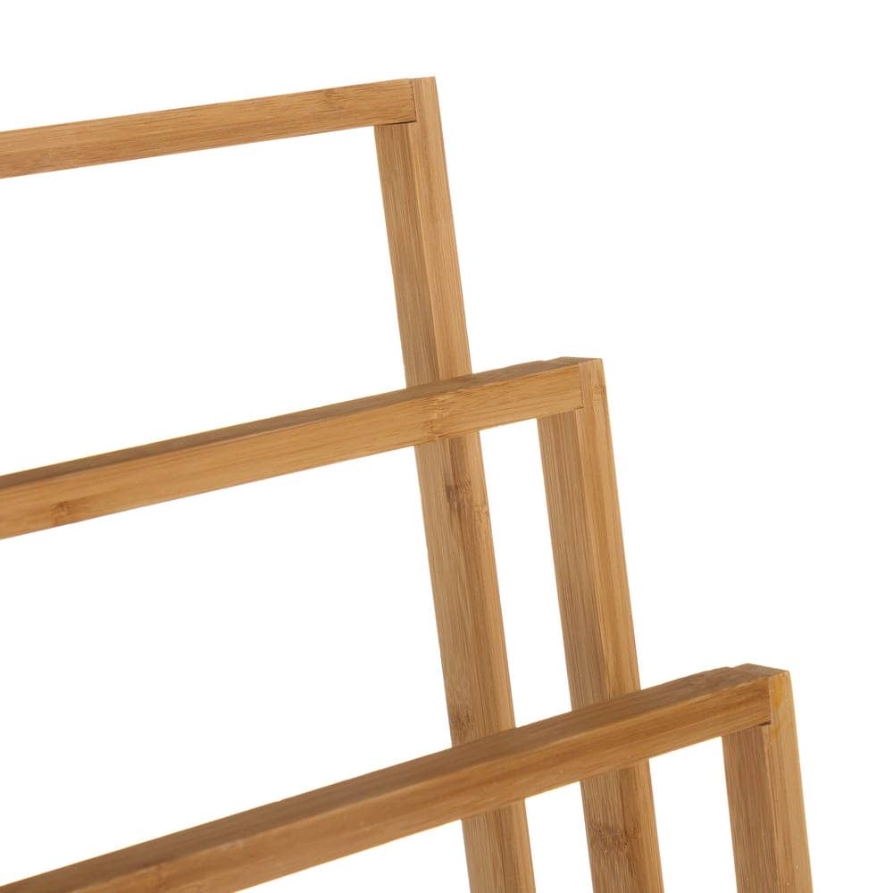 Toallero de Bambú 3 Brazos 40x24x82 cm con Estructura de 38x22 mm - Imagen 3