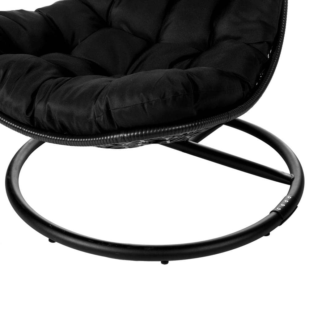 Silla Colgante LÁGRIMA Dido con Mástil Negro | Balancín de Jardín - 104 cm - Imagen 5