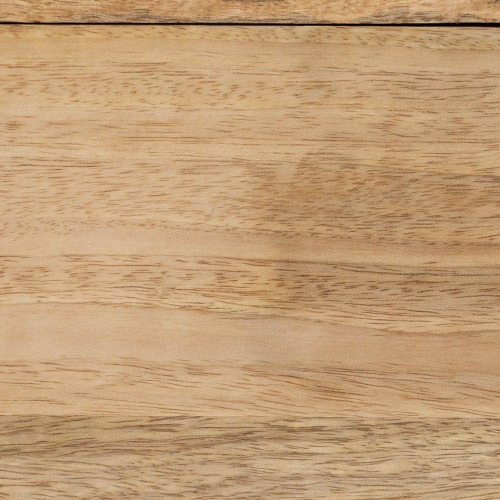 Banqueta-Baúl Natural de Madera de Mango con Cojín de Espuma - Almacenamiento y Asiento 56 cm para Salón, Pasillo y Dormitorio - Imagen 6