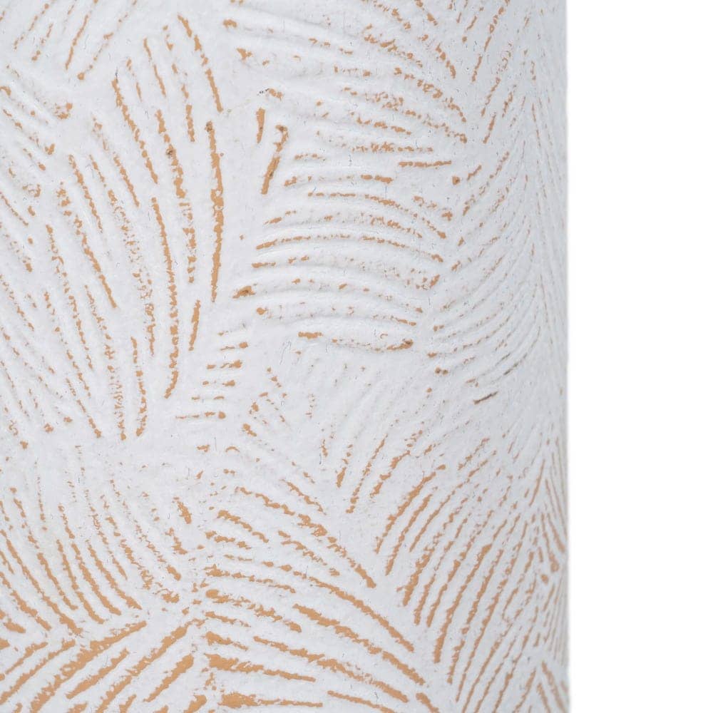 Botella Decorativa de Metal Blanco Rozado - 50,5 cm, Ideal para Decoración de Interiores - Imagen 5