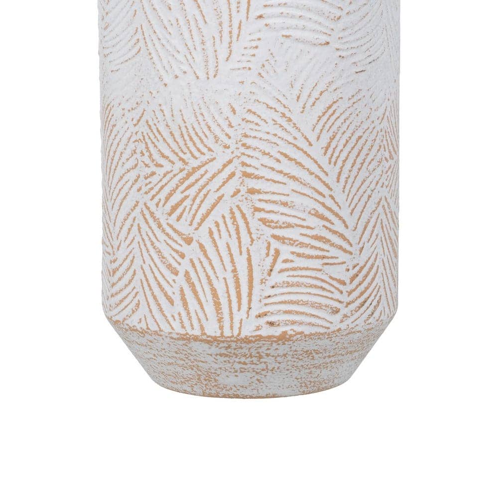 Botella Decorativa de Metal Blanco Rozado - 50,5 cm, Ideal para Decoración de Interiores - Imagen 6