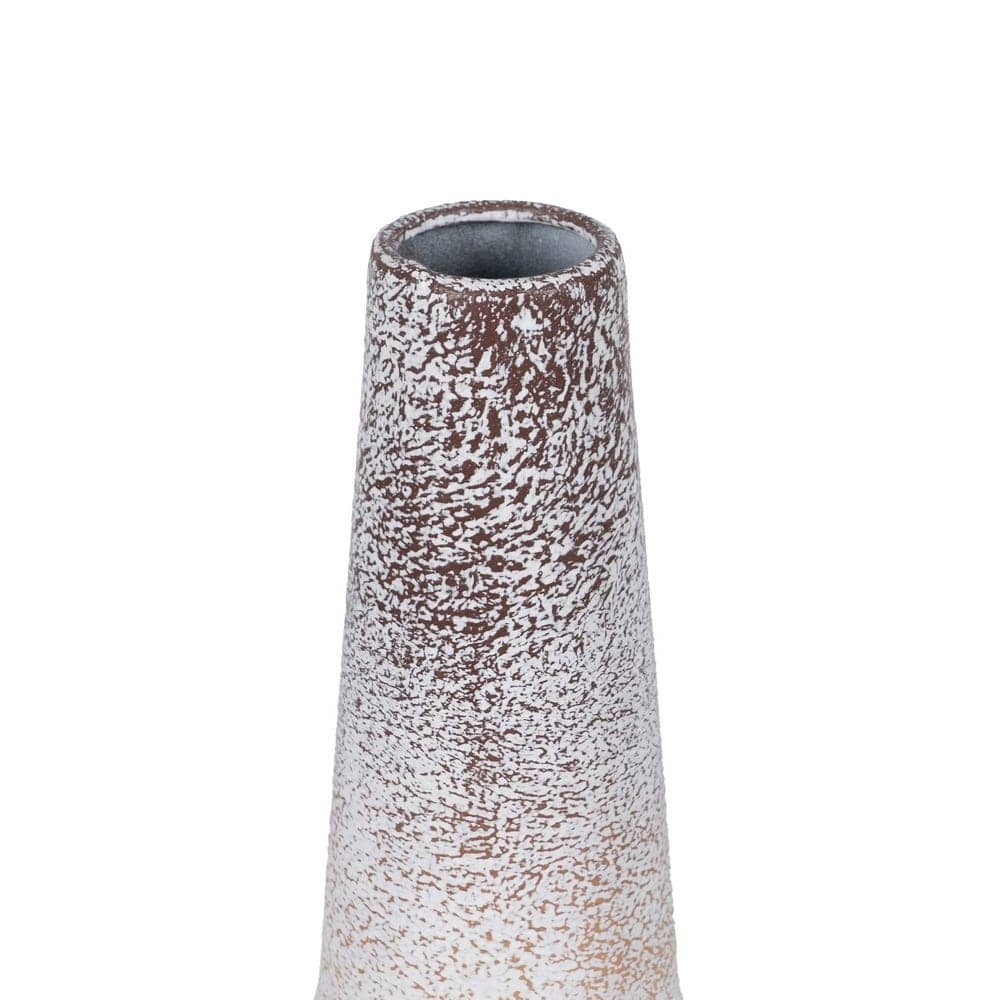 Botella Decorativa de Metal Blanco Rozado - 60,5 cm, Ideal para Decoración de Interiores - Imagen 3