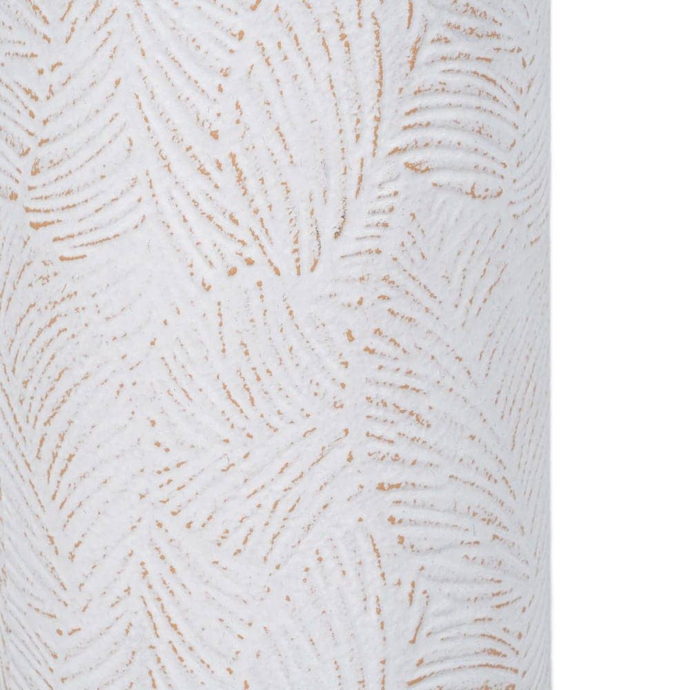 Botella Decorativa de Metal Blanco Rozado - 60,5 cm, Ideal para Decoración de Interiores - Imagen 5