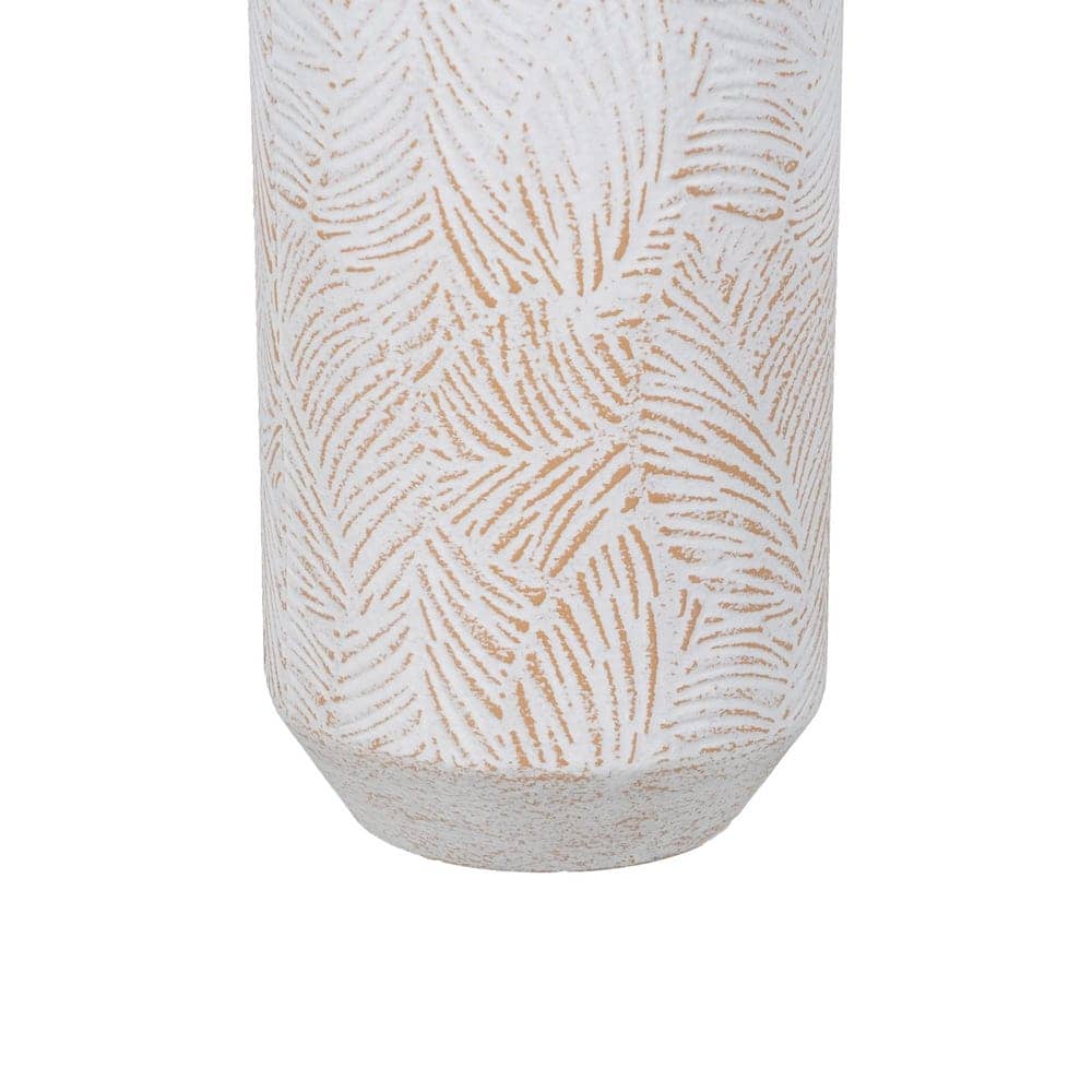 Botella Decorativa de Metal Blanco Rozado - 60,5 cm, Ideal para Decoración de Interiores - Imagen 6