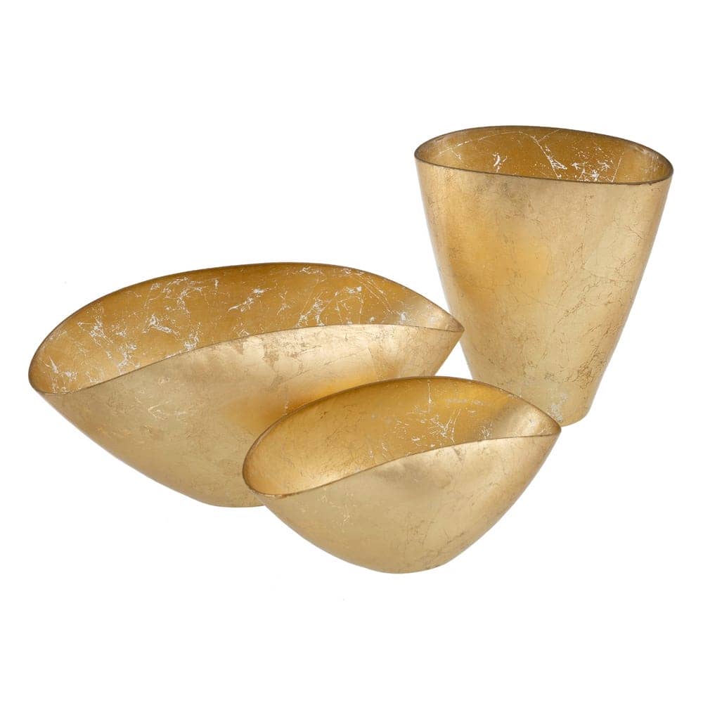 Bowl Decorativo de Cristal Dorado de 28 cm - Hecho a Mano en Vidrio Soda-Lime, Ideal para Decoración y Almacenamiento - Imagen 2