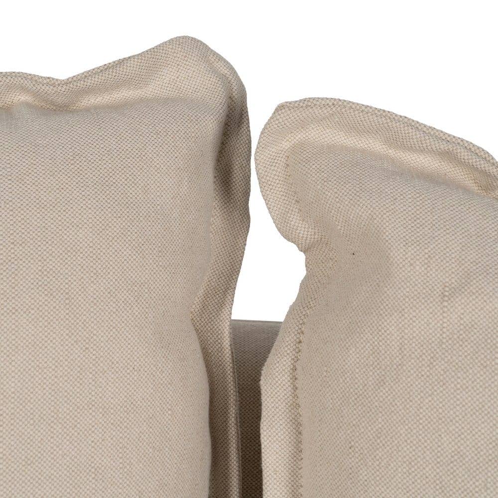 Chaise Longue Izquierda en Crema y Madera de Pino 160 cm - Sofisticación y Confort para tu Salón, Desenfundable y Ergonómica - Imagen 8