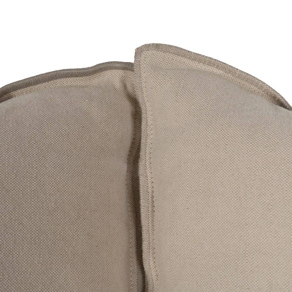 Chaise-Lounge Crema de 300 cm en Tejido de Lino y Algodón con Estructura de Madera - Elegancia y Confort para tu Salón - Imagen 10
