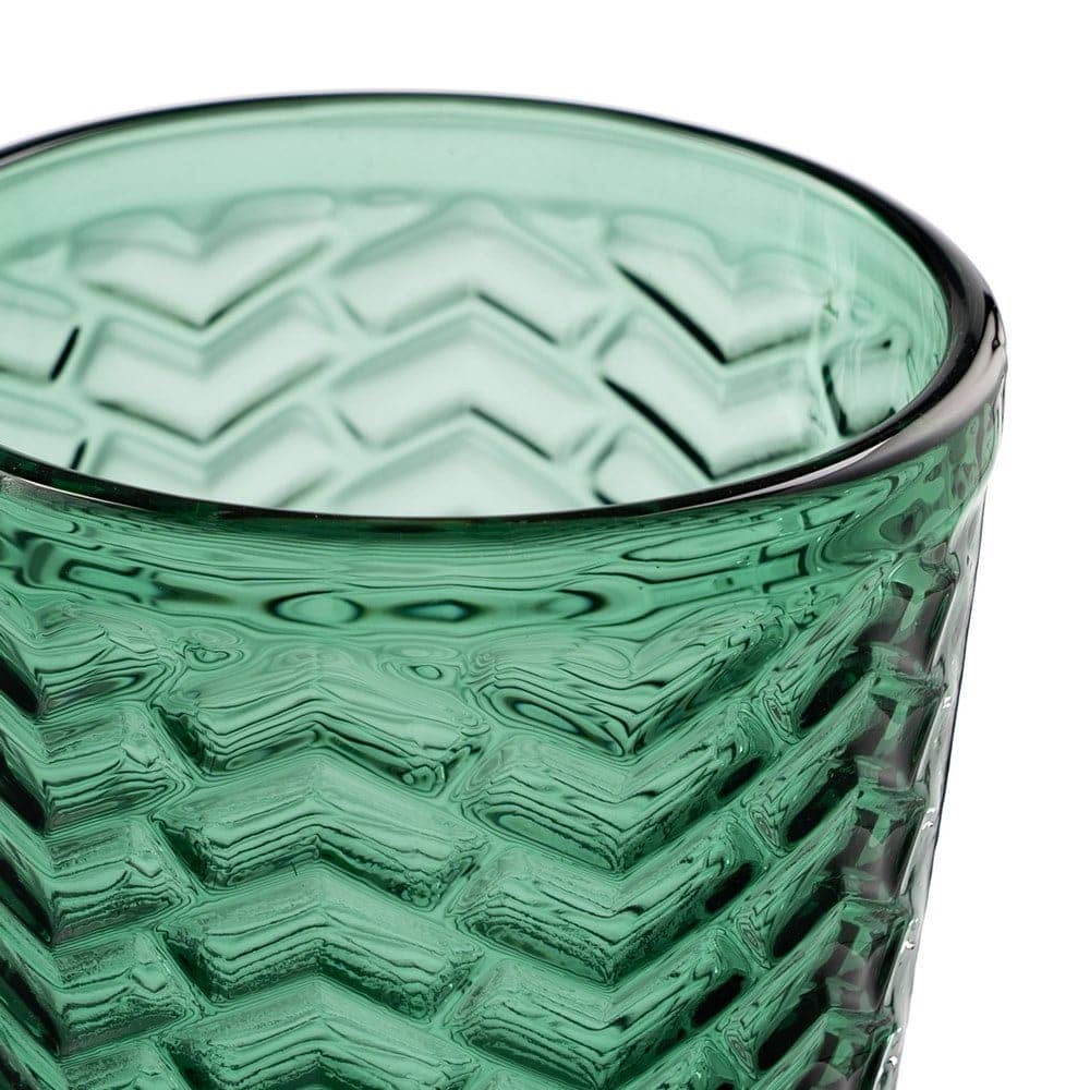 Set 6 Copas Verde Cristal Decorativas de 17 cm - Cristal Soda-Lime, Apto para Lavavajillas, 280ml - Imagen 5