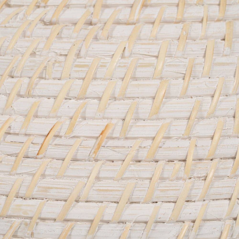 Cubre Alimentos Blanco de Fibra Natural de 18 cm - Elegante y Ecológico en Ratán y Bambú - Imagen 4