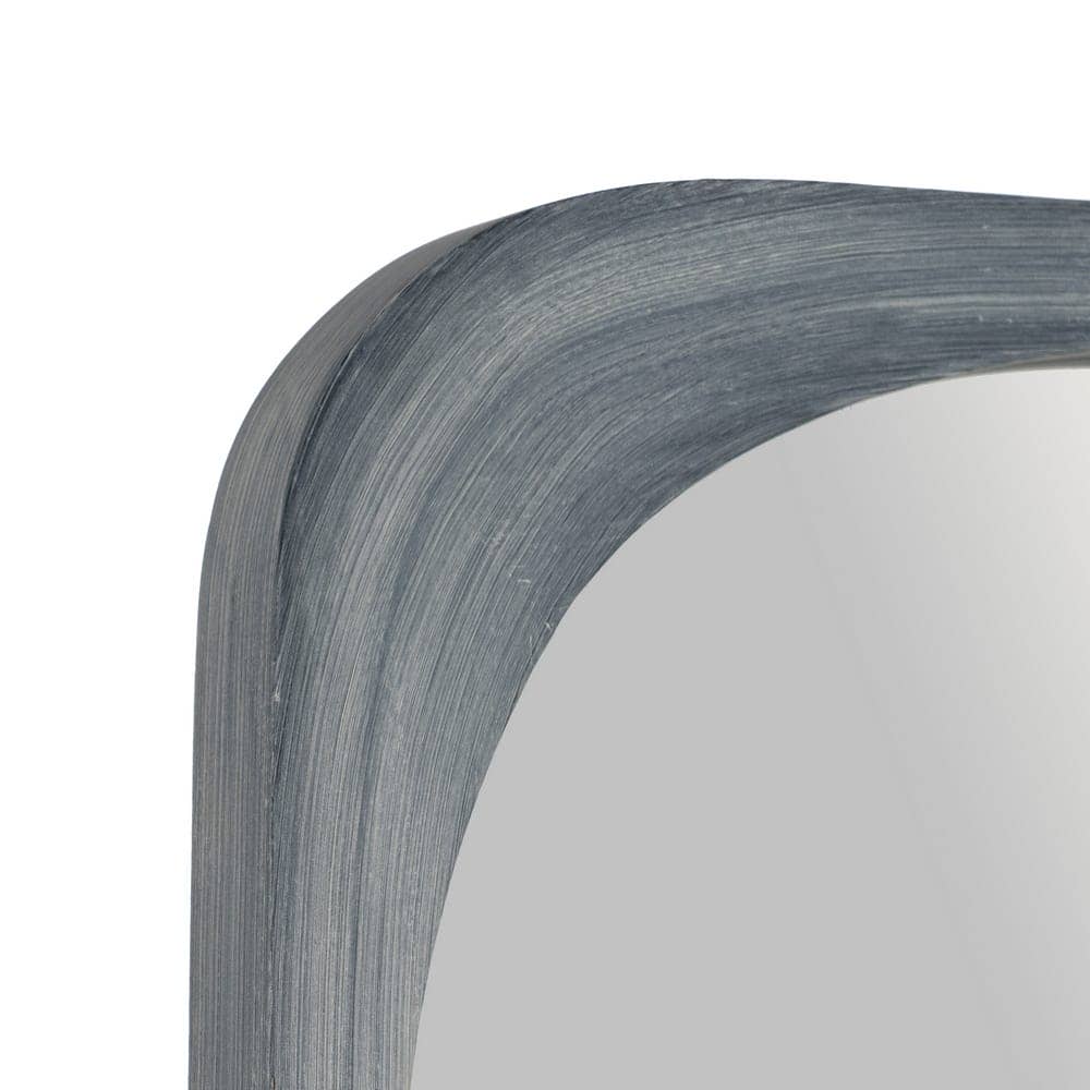 Espejo Vertical Blanco Rozado de Madera de Paulonia - 175 cm para Espacios Luminosos con Anillas de Sujeción - Imagen 5