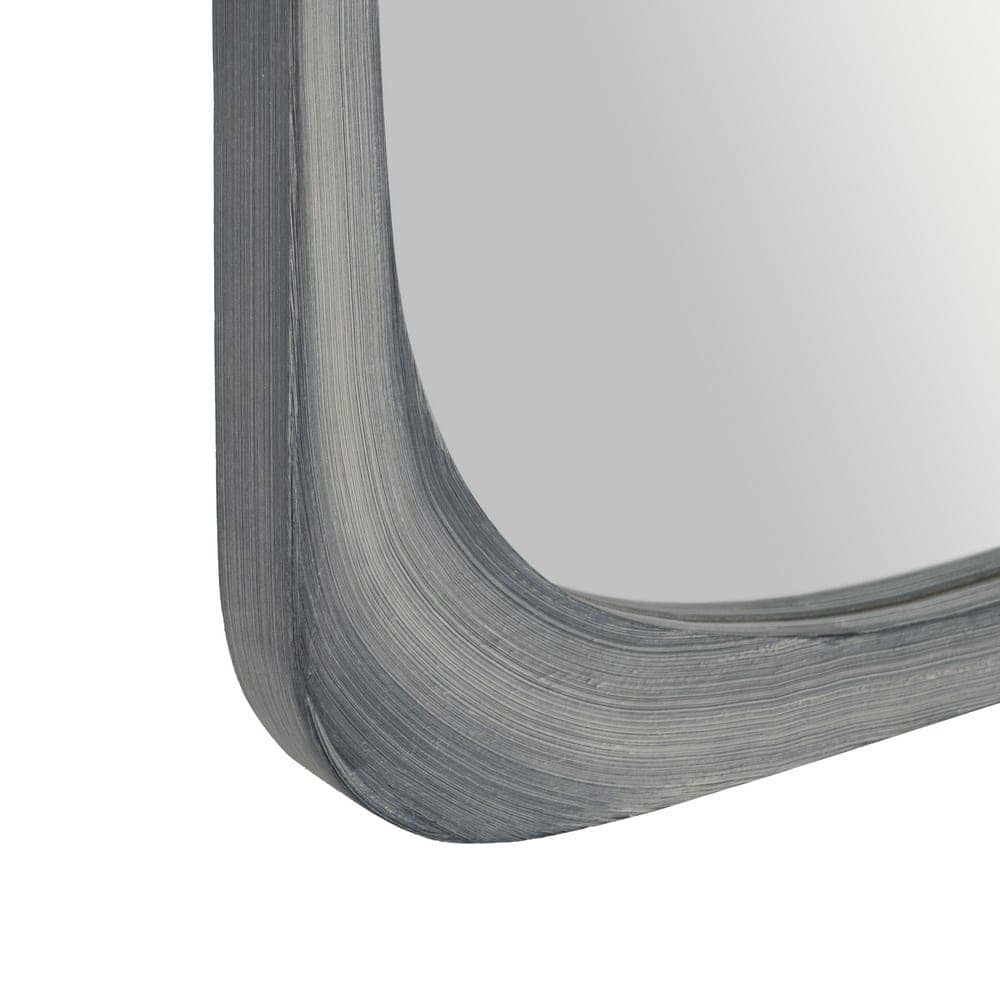 Espejo Vertical Blanco Rozado de Madera de Paulonia - 175 cm para Espacios Luminosos con Anillas de Sujeción - Imagen 8