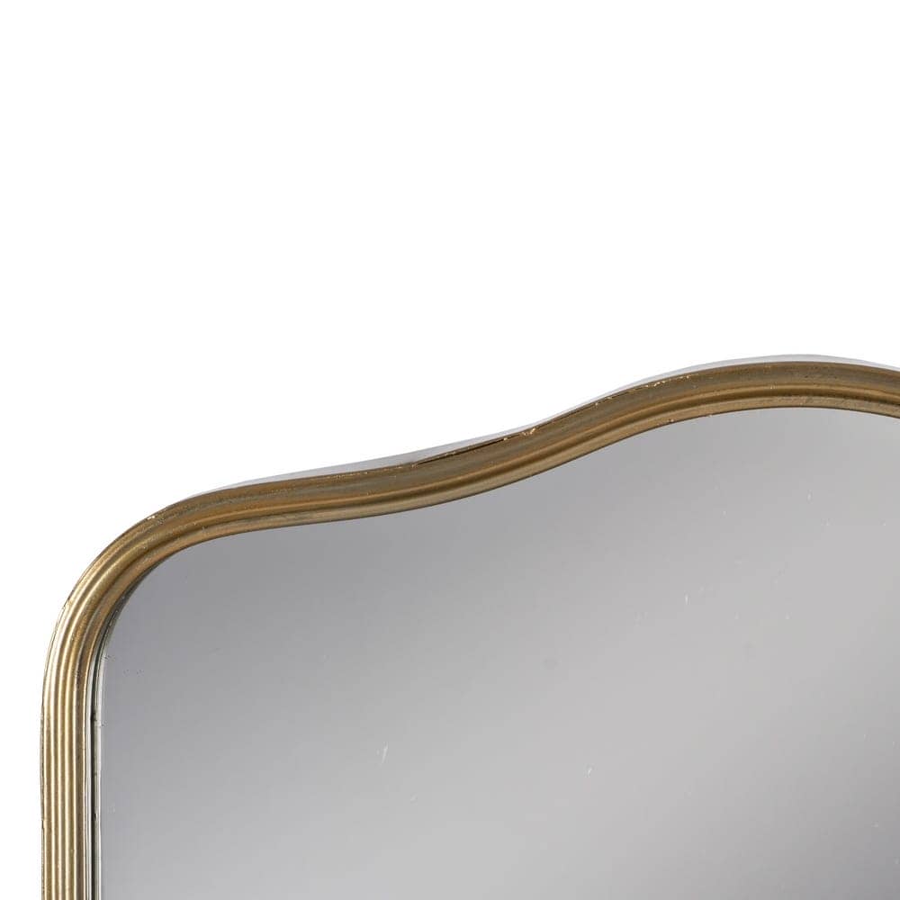 Espejo con Estante en Metal Dorado de 37 cm - Elegancia y Funcionalidad para Decorar tu Hogar - Imagen 3