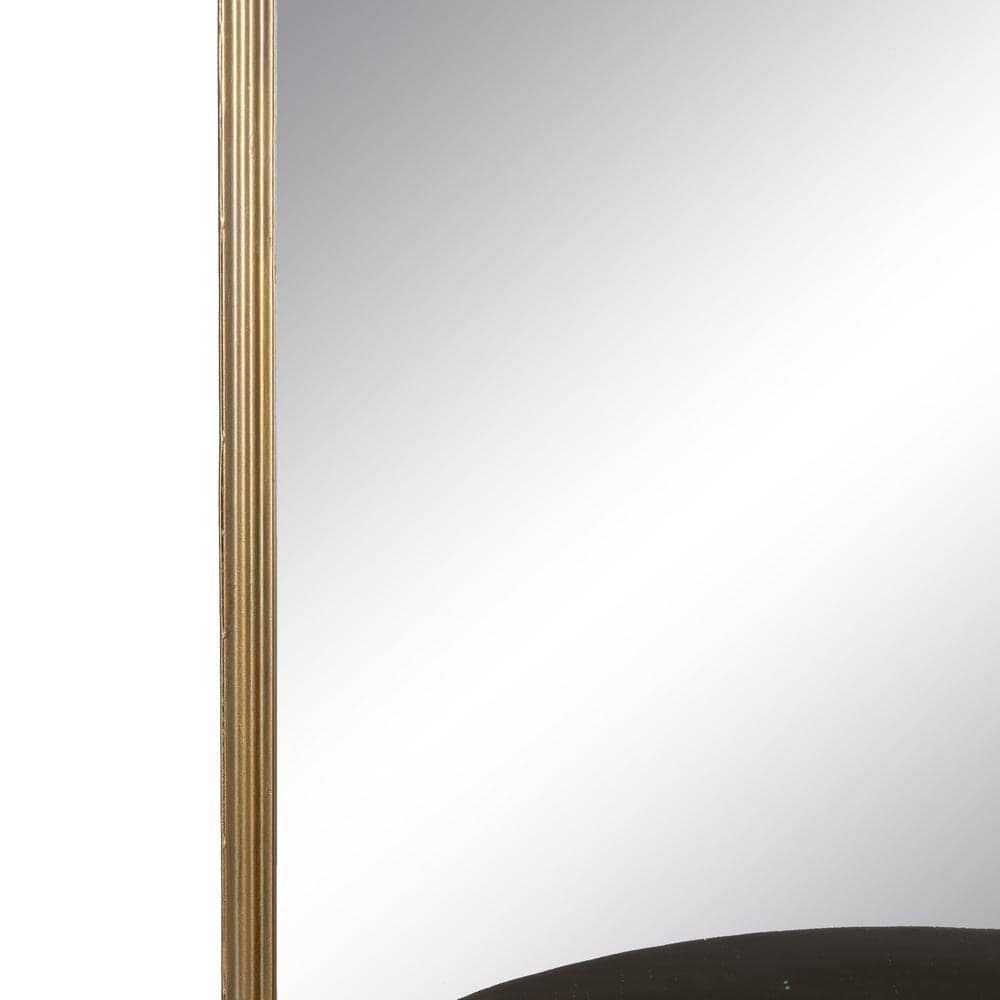 Espejo con Estante en Metal Dorado de 37 cm - Elegancia y Funcionalidad para Decorar tu Hogar - Imagen 4