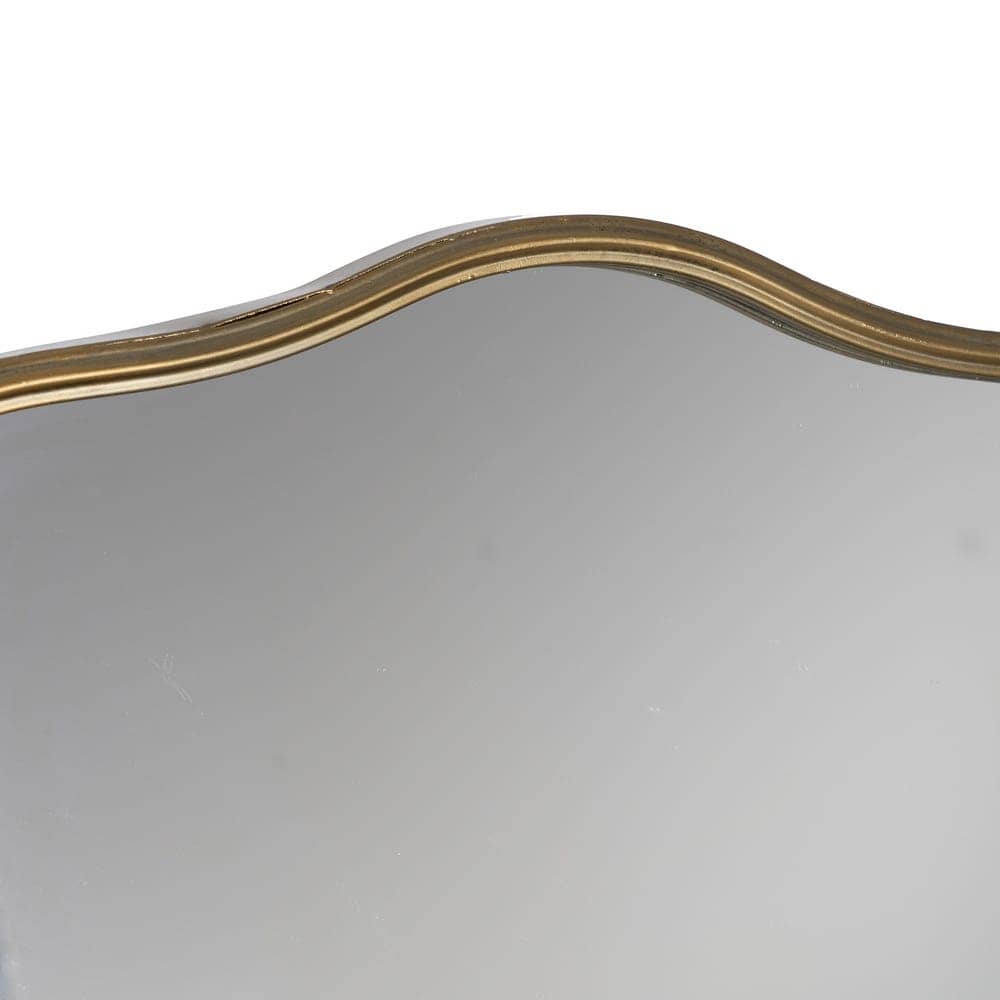 Espejo con Estante en Metal Dorado de 37 cm - Elegancia y Funcionalidad para Decorar tu Hogar - Imagen 6