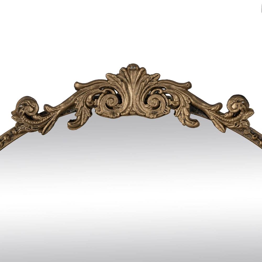 Espejo con Estante de Metal Dorado 53 cm - Elegante y Funcional para Decorar tu Hogar - Imagen 3