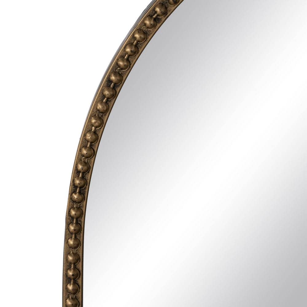 Espejo con Estante de Metal Dorado 53 cm - Elegante y Funcional para Decorar tu Hogar - Imagen 4
