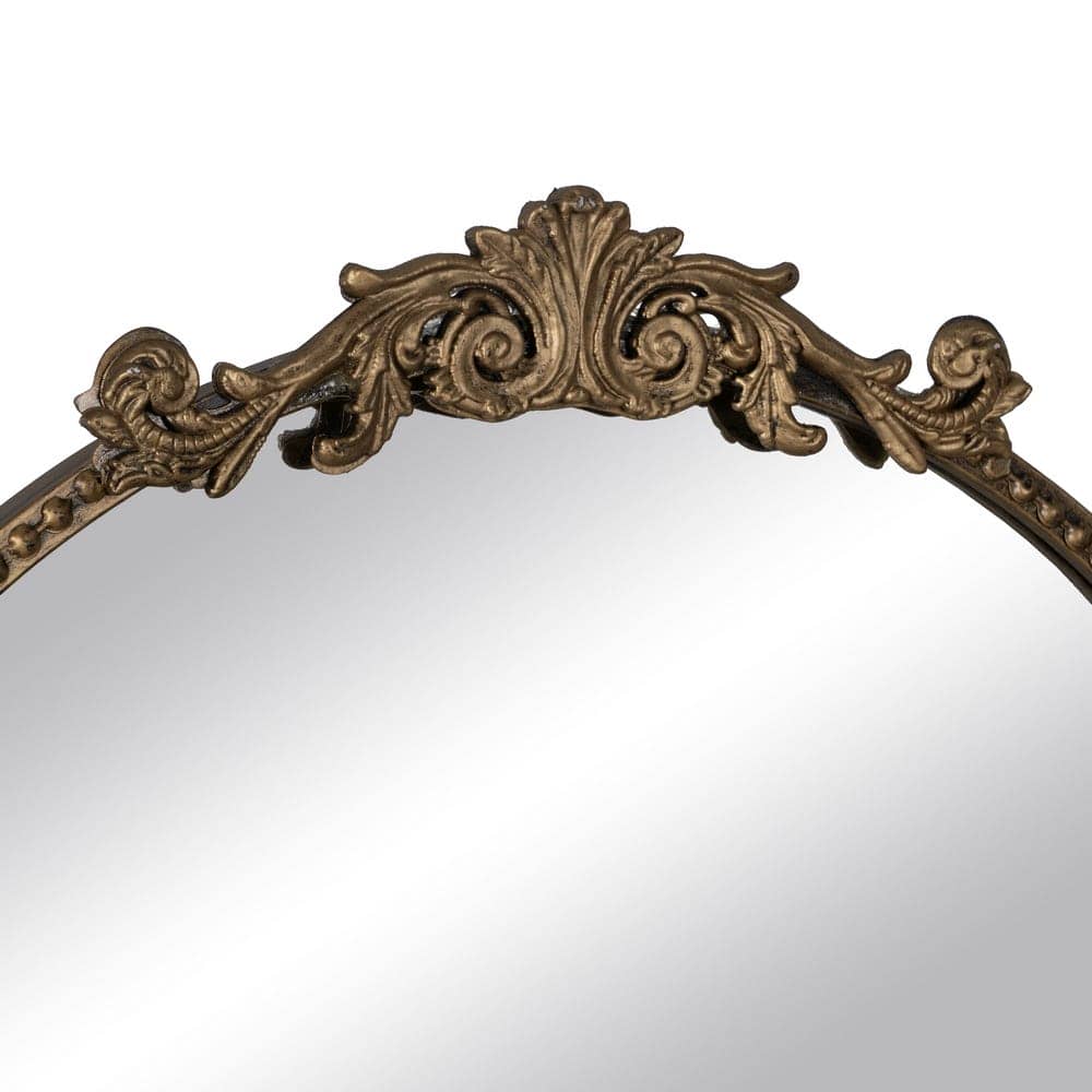 Espejo con Estante de Metal Dorado 53 cm - Elegante y Funcional para Decorar tu Hogar - Imagen 6