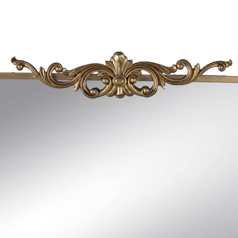 Espejo con Estante de Metal Dorado Vintage 65 cm - Elegancia y Funcionalidad para tu Hogar - Imagen 3