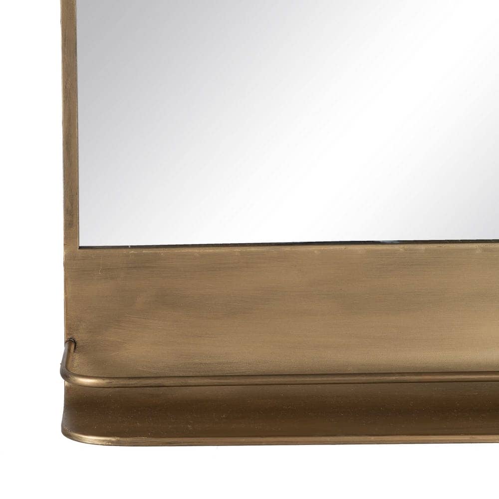 Espejo con Estante de Metal Dorado Vintage 65 cm - Elegancia y Funcionalidad para tu Hogar - Imagen 7