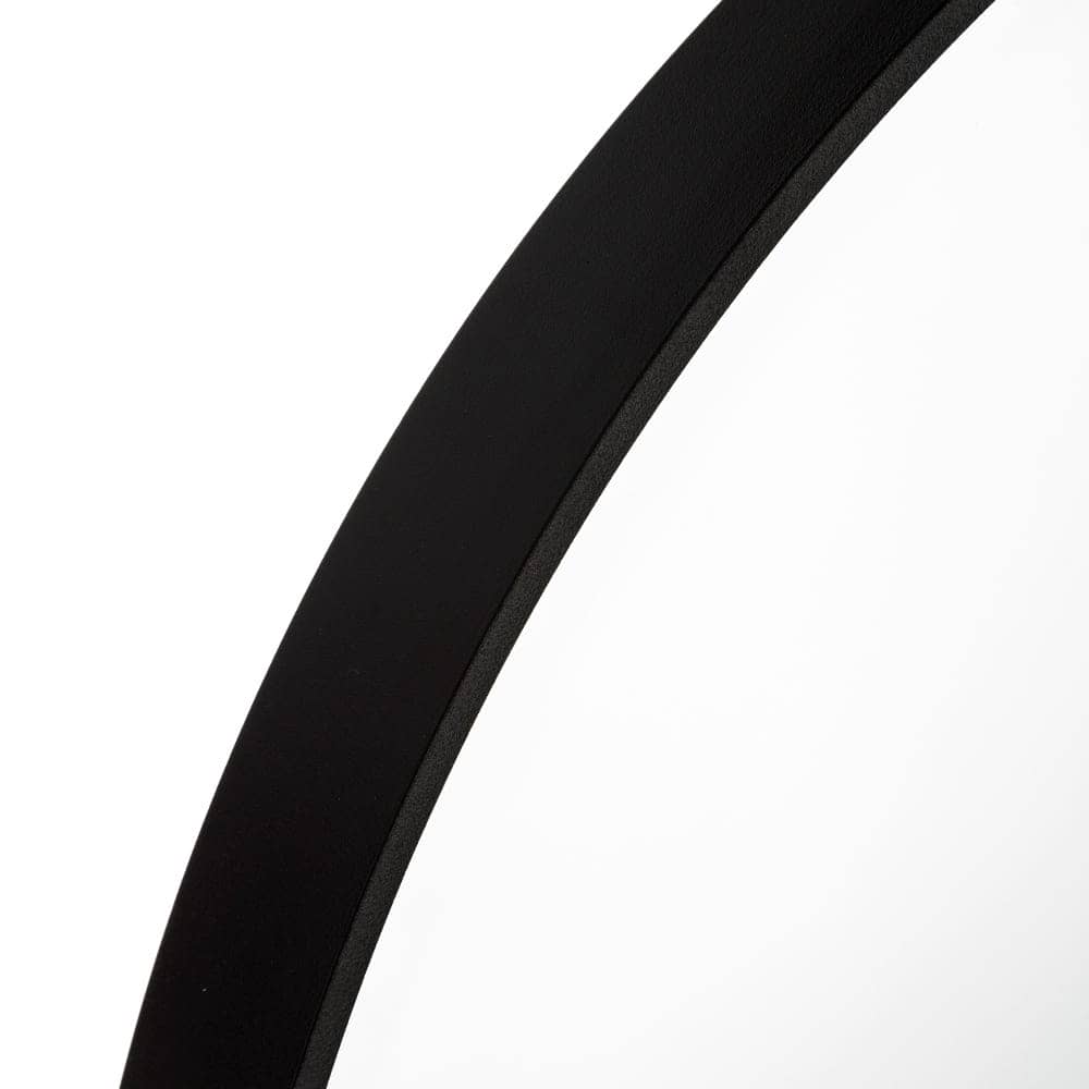 Espejo Decorativo Moderno con Marco Negro de 100 cm - Ideal para Salones y Recibidores, Diseño Elegante y Sofisticado - Imagen 3