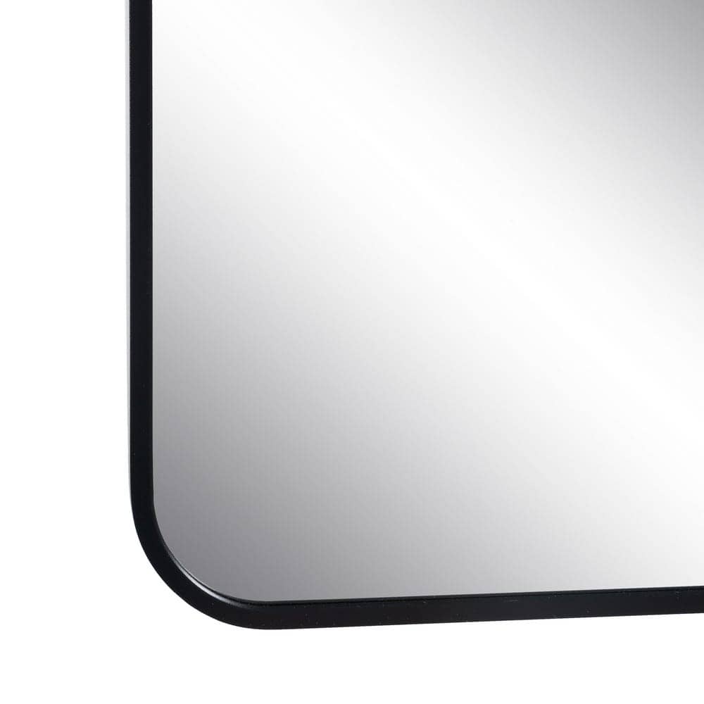 Espejo Decorativo Moderno de Aluminio y Cristal Negro 101 cm - Diseño Elegante y Funcional para Hogar y Oficina - Imagen 3