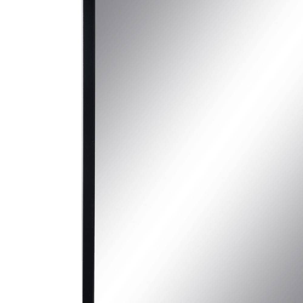 Espejo Decorativo Moderno de Aluminio y Cristal Negro 101 cm - Diseño Elegante y Funcional para Hogar y Oficina - Imagen 4