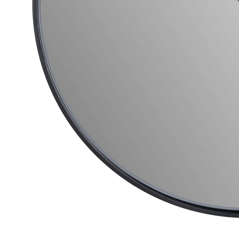 Espejo Decorativo de Metal y Cristal Gris 40 cm - Diseño Moderno y Elegante para Baños, Pasillos y Dormitorios - Imagen 4