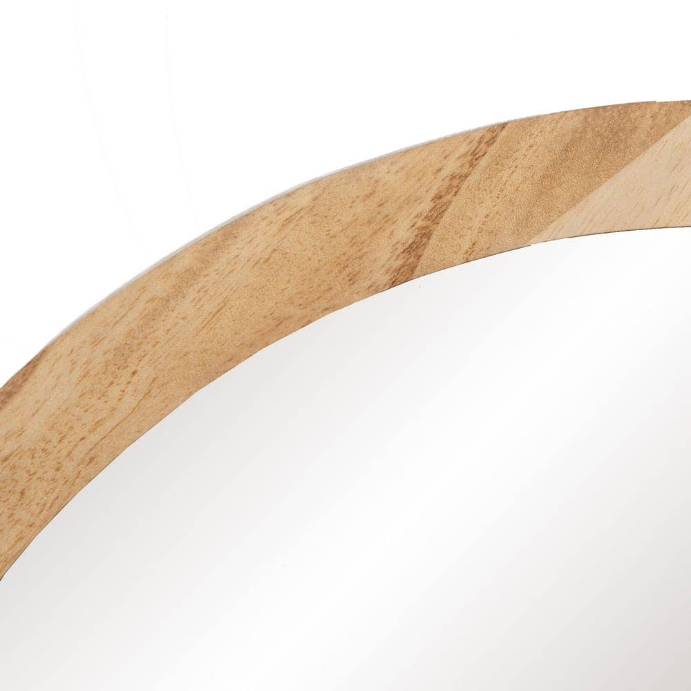 Espejo Decorativo Natural de Madera de Pino 40 cm - Diseño Elegante y Moderno para Tu Hogar - Imagen 3