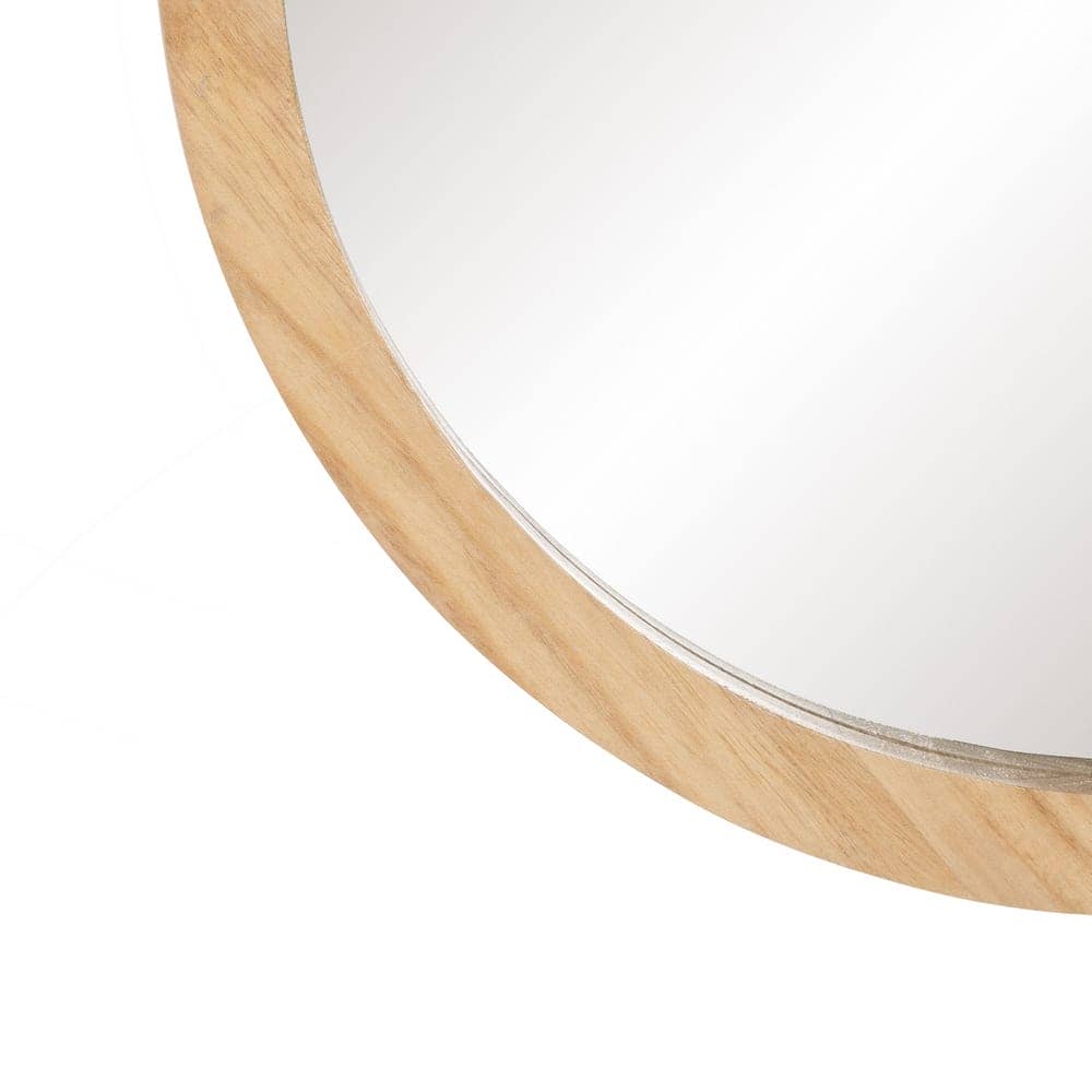 Espejo Decorativo Natural de Madera de Pino 40 cm - Diseño Elegante y Moderno para Tu Hogar - Imagen 4