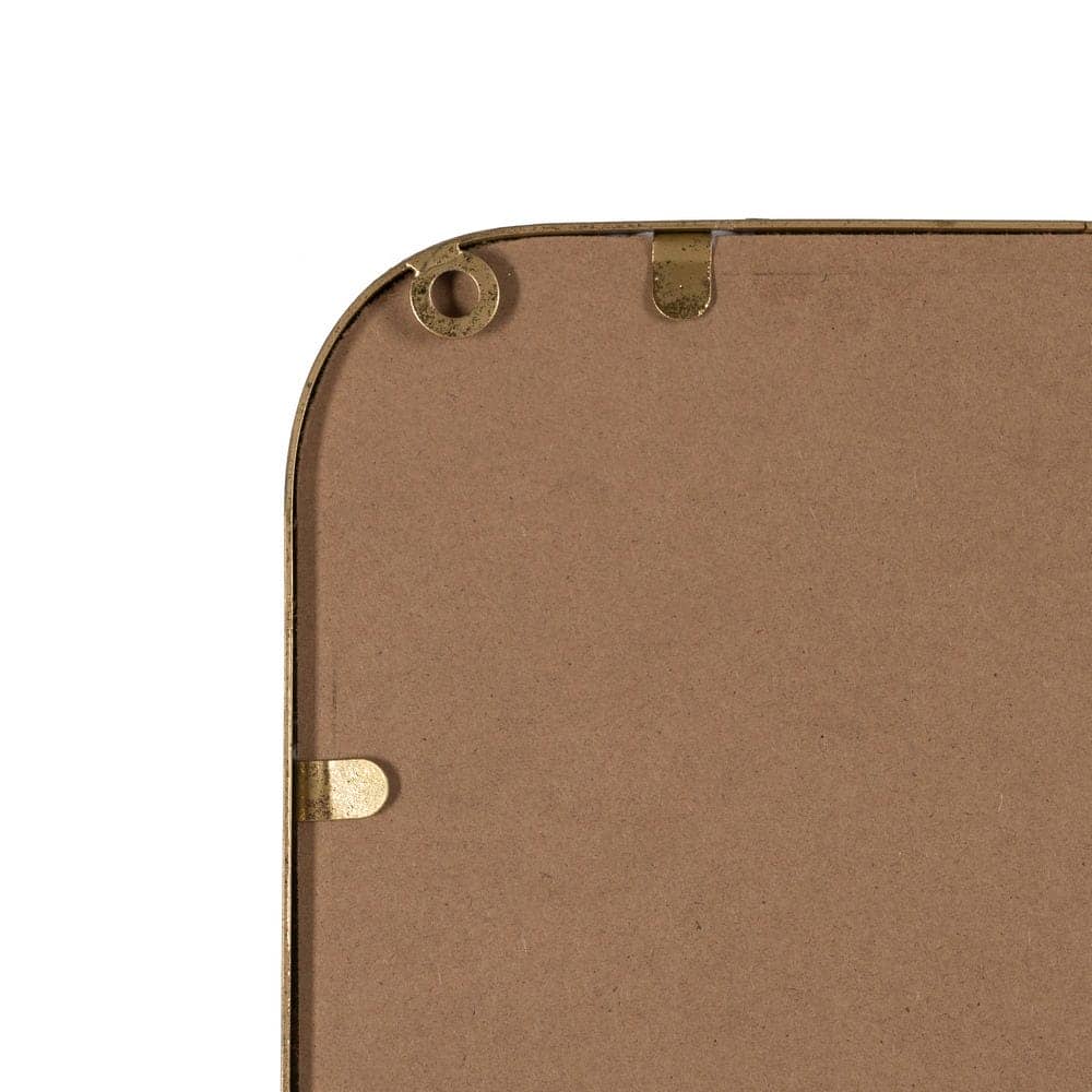 Espejo Decorativo Oro 55 cm con Diseño Moderno y Botones de Madera - Ideal para Salones y Entradas - Imagen 8