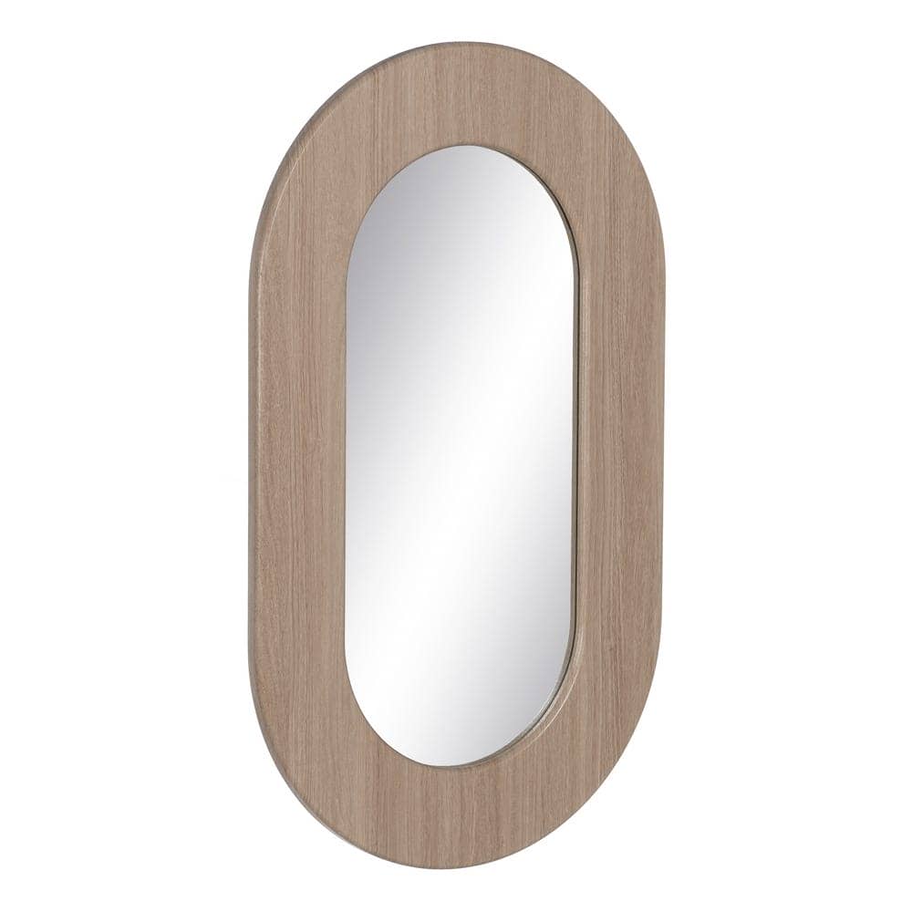 Espejo Natural de DM y Cristal 85 cm - Diseño Elegante con Marco de Madera, Ideal para Salón, Entrada y Dormitorio - Imagen 2