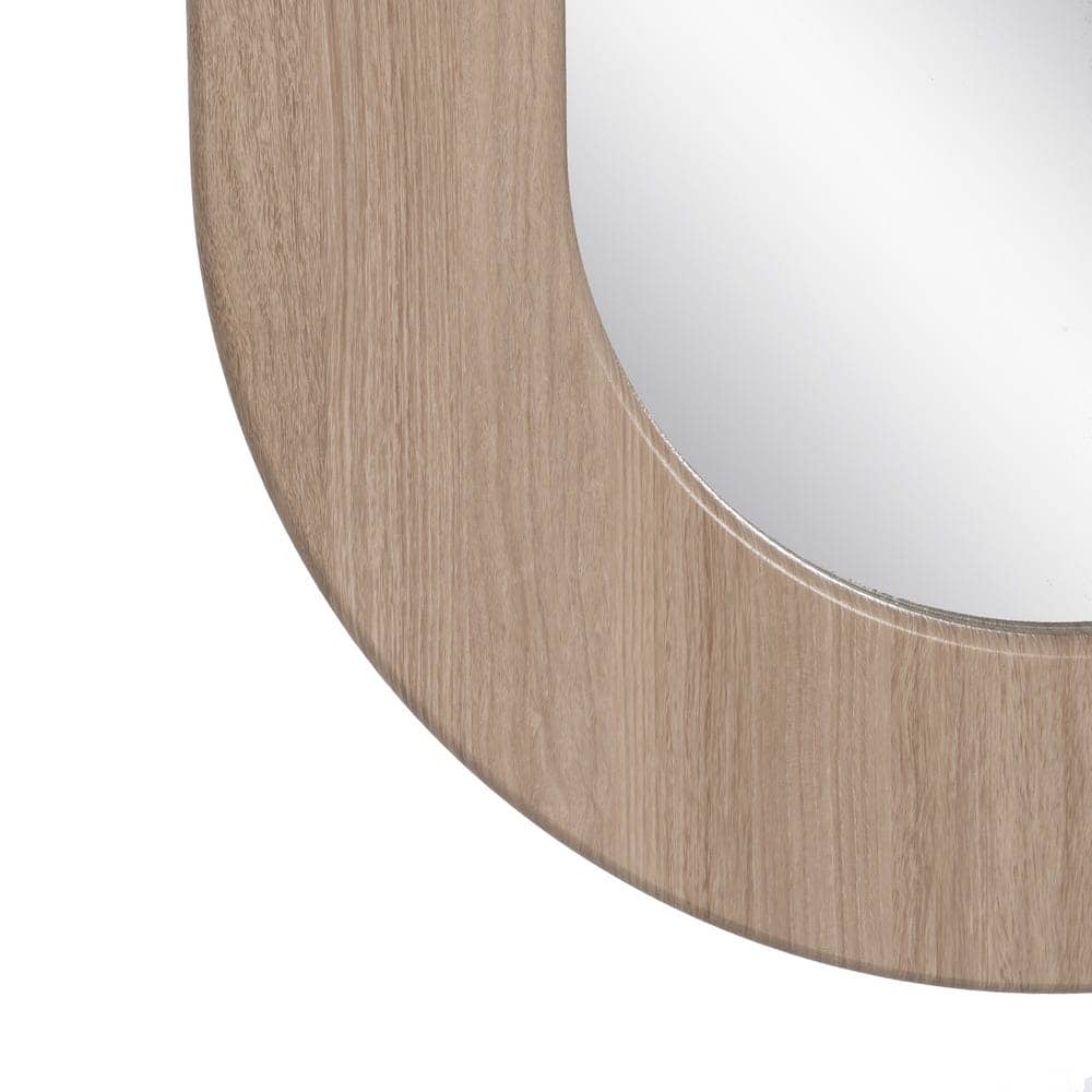 Espejo Natural de DM y Cristal 85 cm - Diseño Elegante con Marco de Madera, Ideal para Salón, Entrada y Dormitorio - Imagen 3