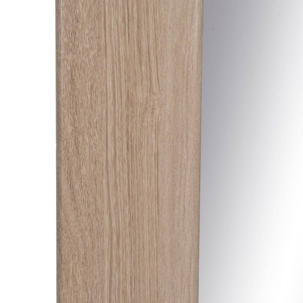 Espejo Natural de DM y Cristal 85 cm - Diseño Elegante con Marco de Madera, Ideal para Salón, Entrada y Dormitorio - Imagen 4