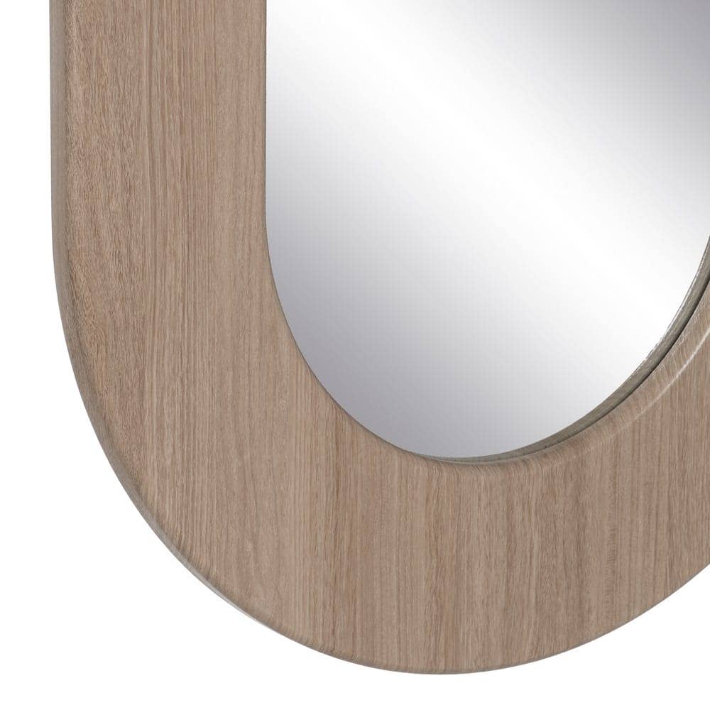 Espejo Natural de DM y Cristal 85 cm - Diseño Elegante con Marco de Madera, Ideal para Salón, Entrada y Dormitorio - Imagen 5