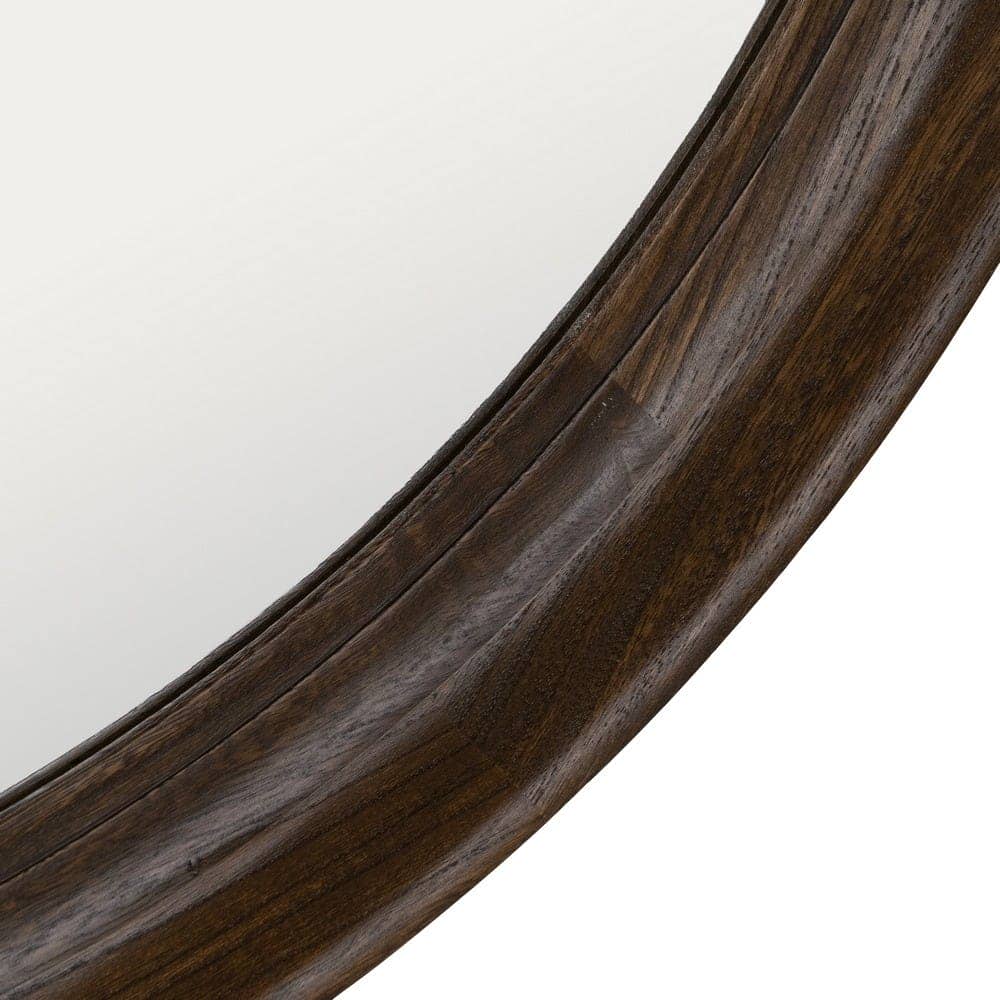 Espejo Cuadrado Natural de Madera de Paulonia 110,5 cm - Colocación Vertical y Horizontal con Anillas de Sujeción - Imagen 4