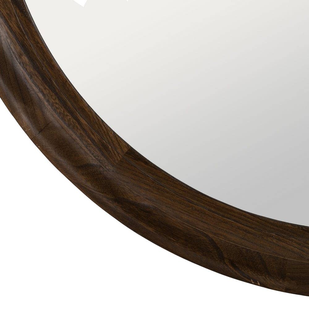 Espejo Cuadrado Natural de Madera de Paulonia 110,5 cm - Colocación Vertical y Horizontal con Anillas de Sujeción - Imagen 5