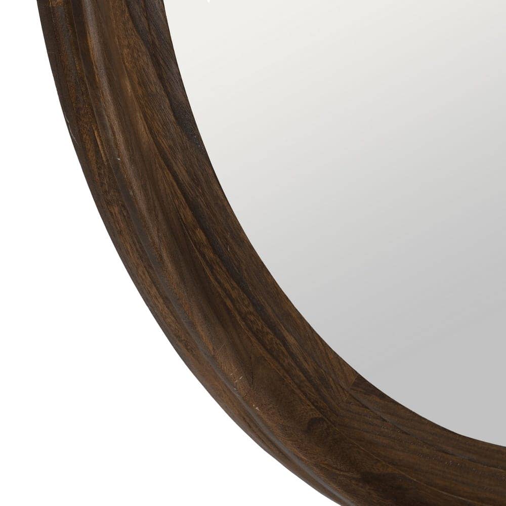 Espejo Cuadrado Natural de Madera de Paulonia 110,5 cm - Colocación Vertical y Horizontal con Anillas de Sujeción - Imagen 6