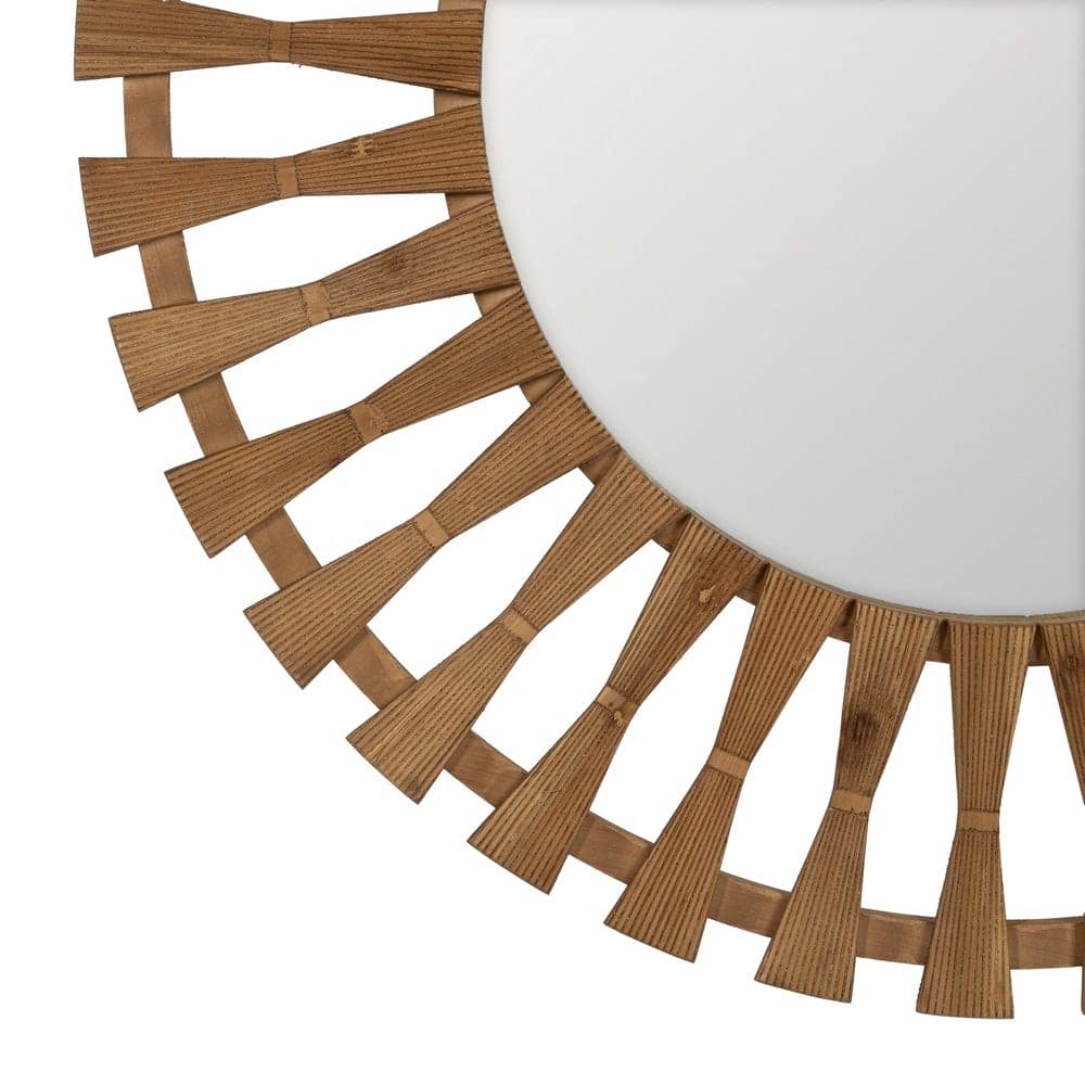 Espejo Natural de Madera de Abeto 100 cm - Decoración Elegante y Moderna para Salón, Baño y Recibidor - Imagen 4