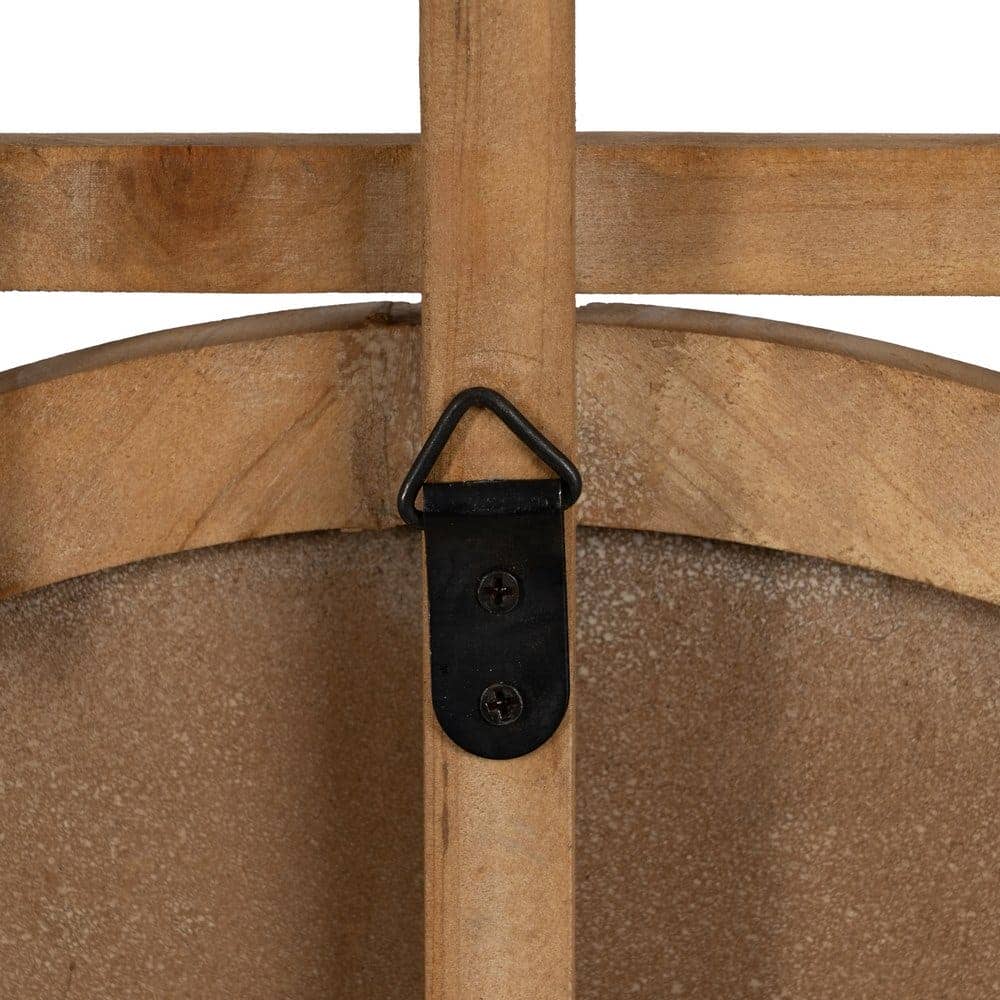 Espejo Natural de Madera de Abeto 64 cm - Decoración Elegante y Contemporánea para Hogar - Imagen 6