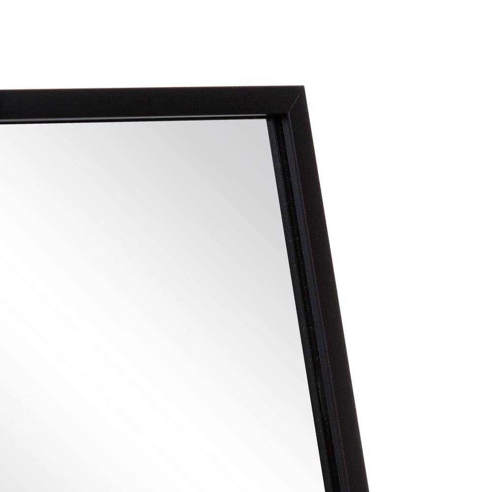 Espejo Negro de Aluminio y Cristal de 151 cm - Elegancia Moderna para tu Hogar - Imagen 4