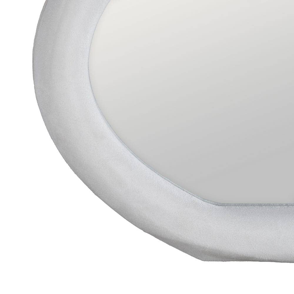 Espejo Nube Blanco con Marco DM de 60 cm - Diseño Elegante y Moderno, Incluye Sistema de Anclaje - Imagen 4