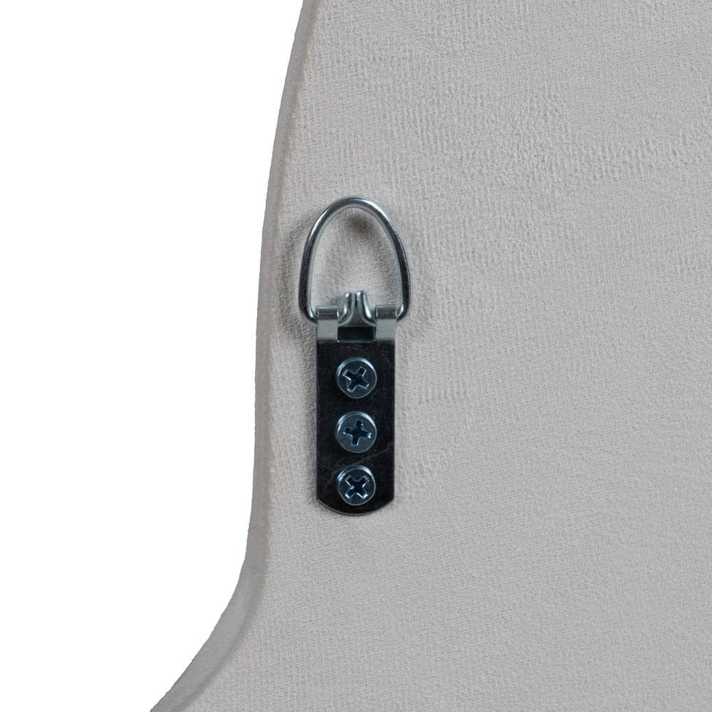 Espejo Nube Blanco con Marco DM de 60 cm - Diseño Elegante y Moderno, Incluye Sistema de Anclaje - Imagen 6