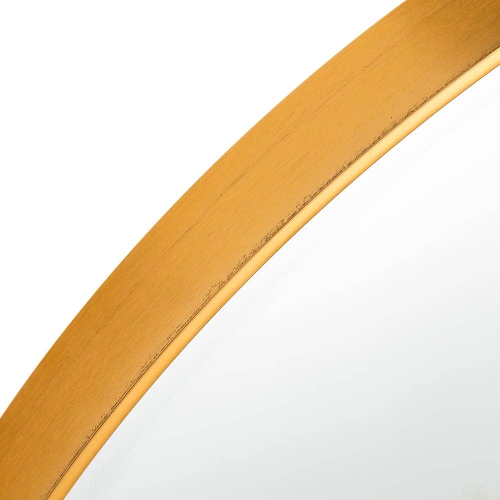 Espejo Decorativo Oro Aluminio-Cristal 80 cm - Elegancia y Estilo Moderno para Salón y Pasillo - Imagen 3