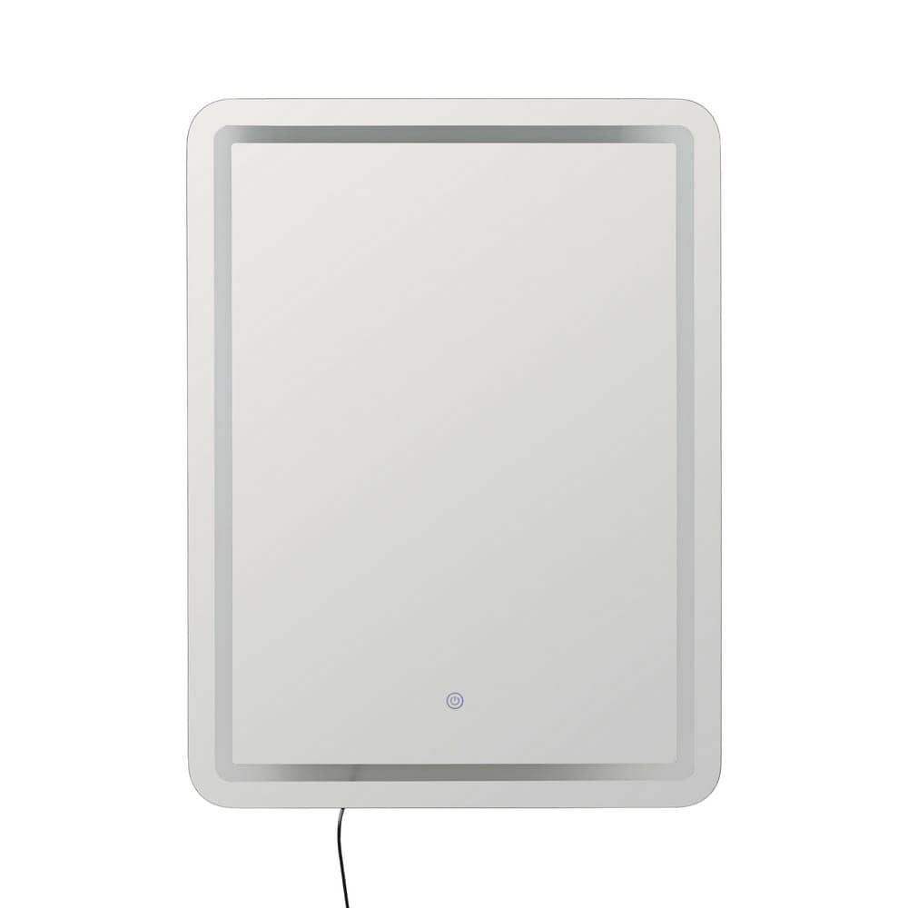 Espejo Rectangular con Luz LED 80 cm - Iluminación Táctil, Temperatura de 4500K, Incluye Anclaje y Cable para Enchufe Europeo - Imagen 2