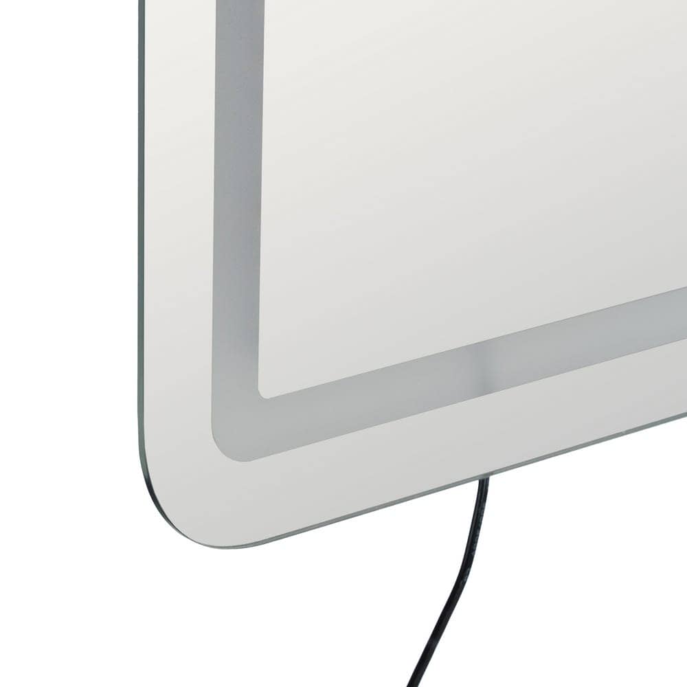 Espejo Rectangular con Luz LED 80 cm - Iluminación Táctil, Temperatura de 4500K, Incluye Anclaje y Cable para Enchufe Europeo - Imagen 6