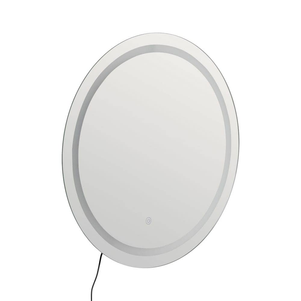 Espejo Redondo con Luz LED 60 cm - Iluminación Táctil, Temperatura de 4500K, Incluye Cable y Clavija Europea - Imagen 3