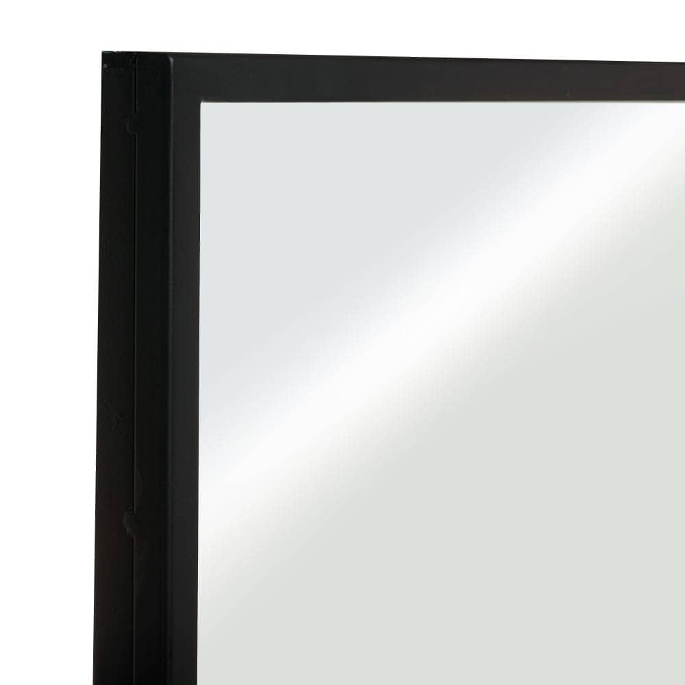 Espejo Ventana de Metal y Cristal 90 cm - Diseño Industrial Elegante para Paredes Grandes - Imagen 2