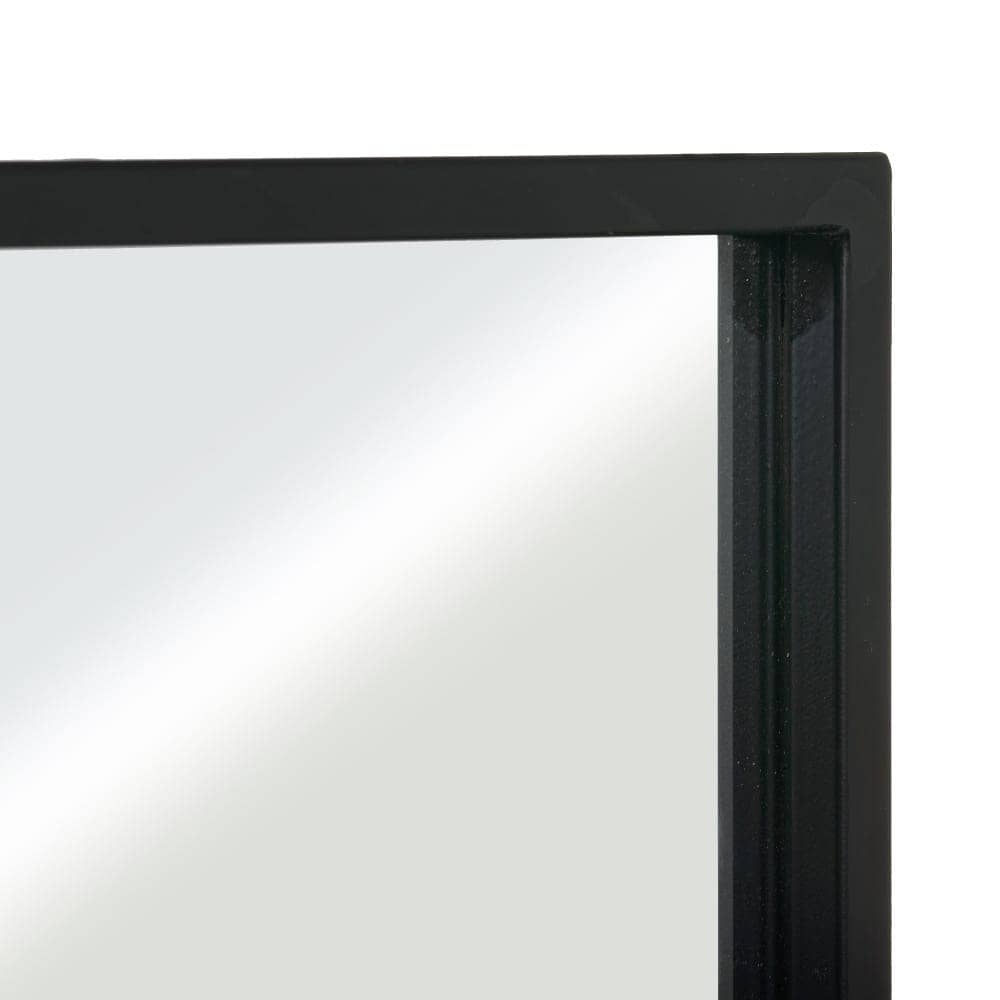 Espejo Ventana de Metal y Cristal 90 cm - Diseño Industrial Elegante para Paredes Grandes - Imagen 3