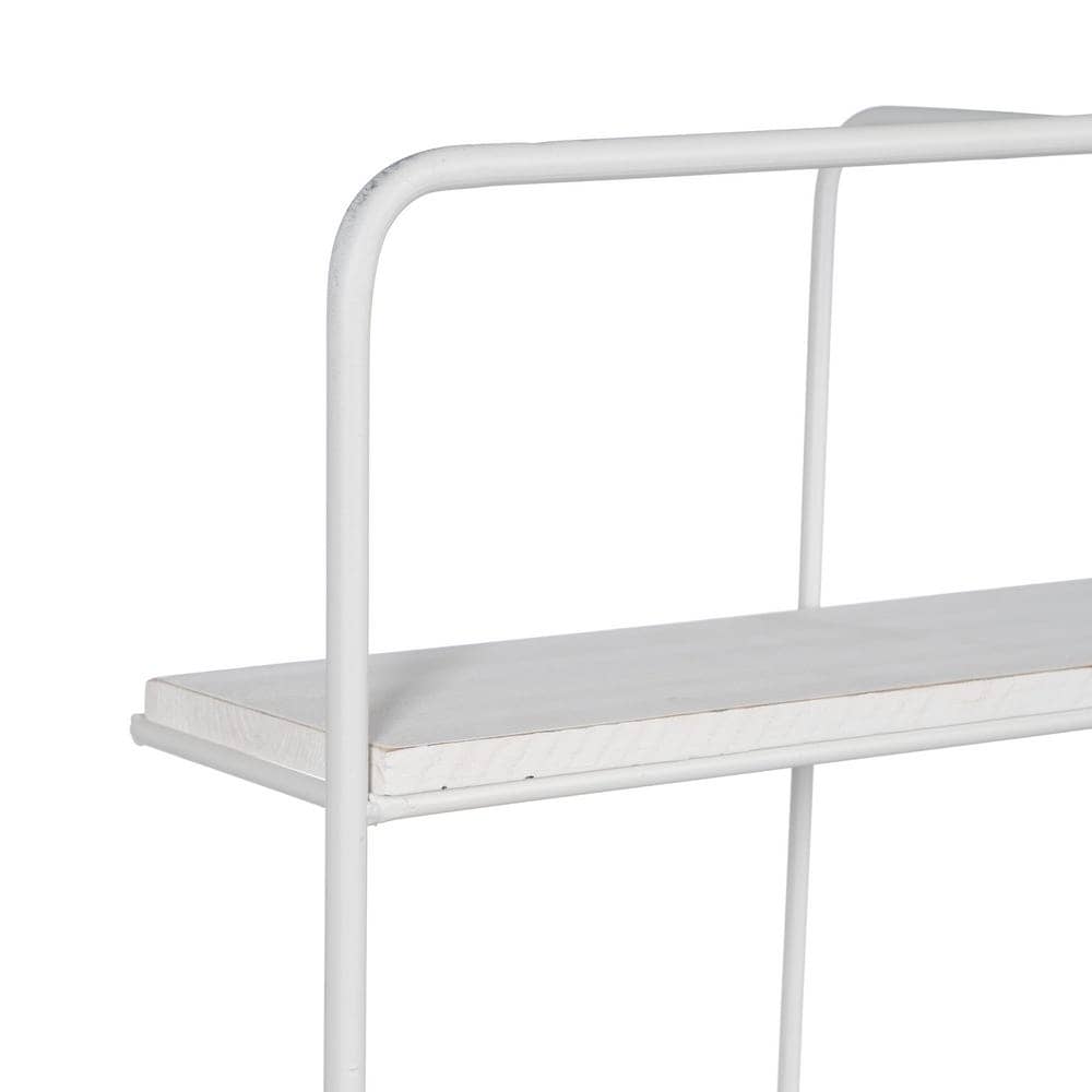 Estantería Blanca de Metal de 72 cm - Estante de Hierro con Medidas 45.5x11 cm para Almacenaje y Decoración - Imagen 2